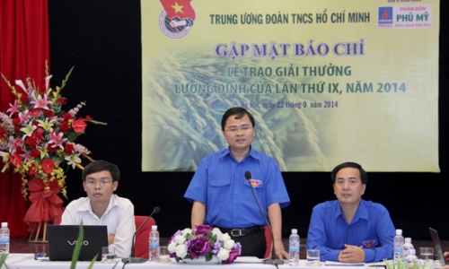 150 thanh niên nông thôn tiêu biểu sẽ được nhận Giải thưởng Lương Định Của năm 2014