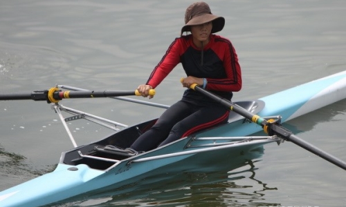 Đội tuyển rowing giành Huy chương Bạc về cho đoàn Việt Nam