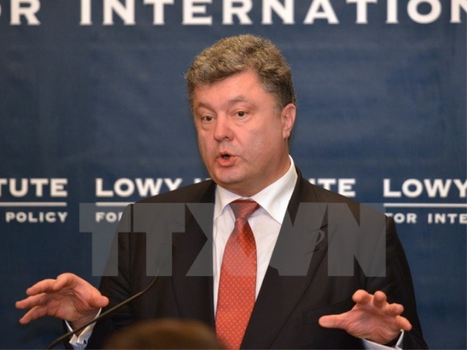 Tổng thống Ukraine Petro Poroshenko. (Nguồn: AFP/TTXVN)