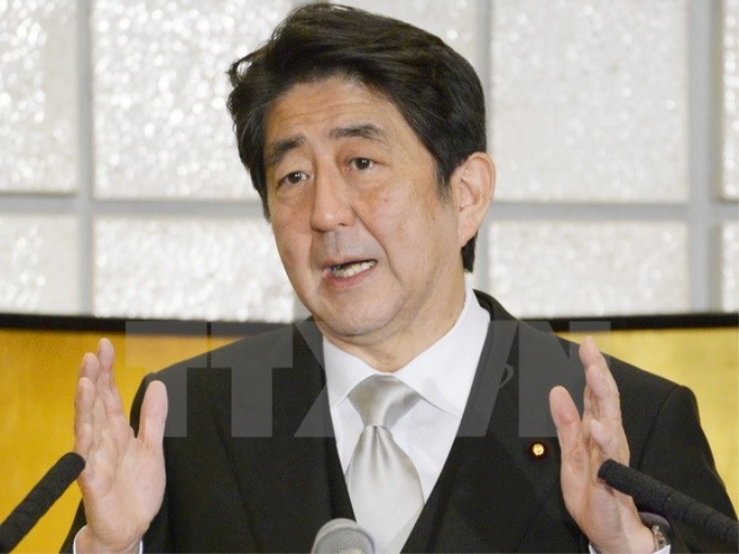 Thủ tướng Nhật Bản Shinzo Abe. (Ảnh: Kyodo/TTXVN)