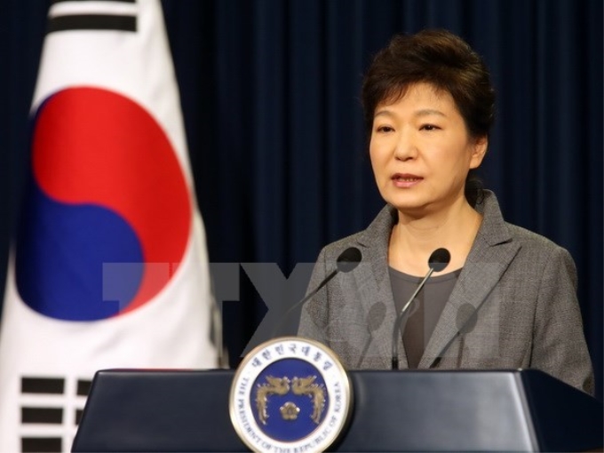 Tổng thống Hàn Quốc Park Geun-Hye. (Ảnh: AFP/TTXVN)