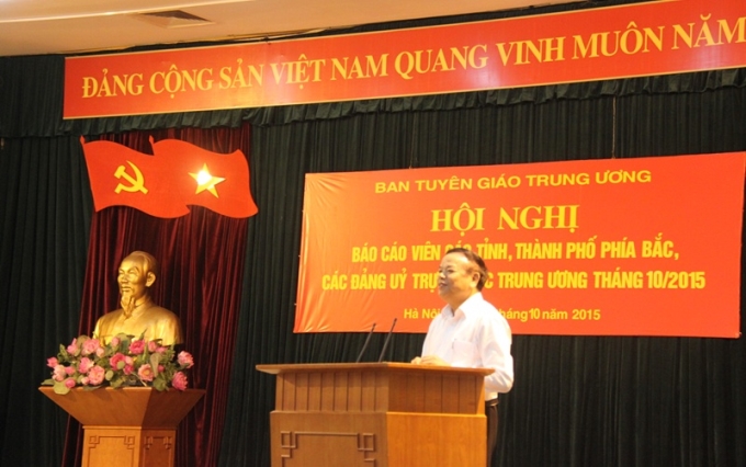 Đồng chí Mai Văn Ninh phát biểu tại Hội nghị (Ảnh: TH)