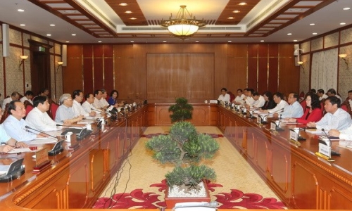 Bộ Chính trị làm việc đợt cuối về chuẩn bị đại hội các đảng bộ
