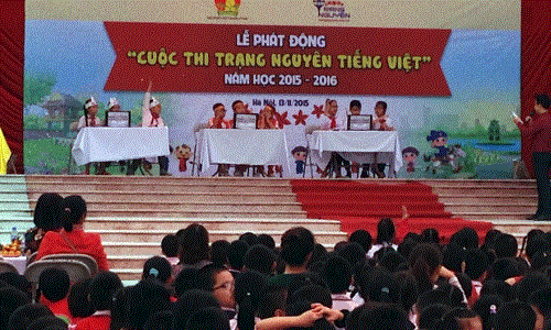 Phát động cuộc thi Trạng Nguyên Tiếng Việt dành cho học sinh Tiểu học năm học 2015-2016