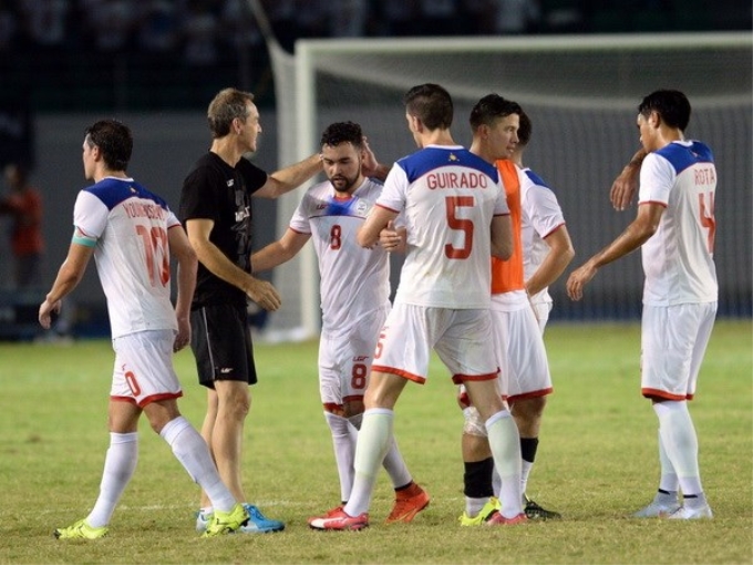 Philippines là đội tuyển Đông Nam Á để thua ít bàn nhất ngày hôm qua. (Ảnh: Football Channel Asia)