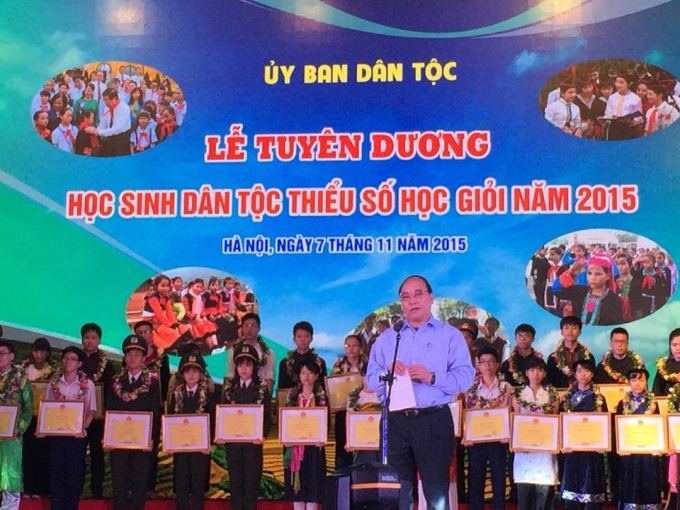 Phó Thủ tướng Nguyễn Xuân Phúc phát biểu tại lễ tuyên dương (Ảnh: TH)