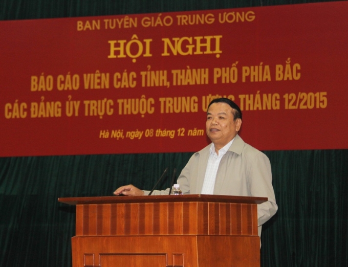 Đồng chí Mai Văn Ninh phát biểu tại Hội nghị (Ảnh: TH)