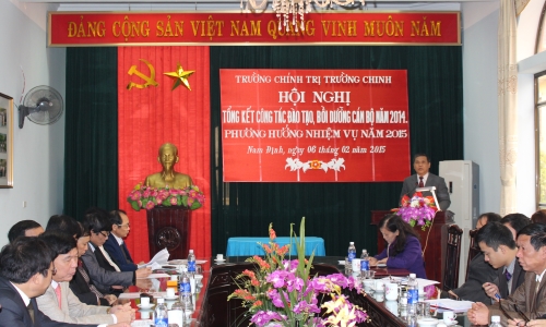 Trường Chính trị Trường Chinh: Hội nghị tổng kết công tác năm 2014, triển khai nhiệm vụ năm 2015