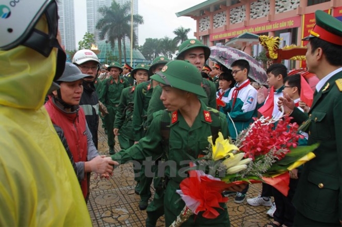 Ngày hội tòng quân Thủ đô. (Ảnh: Minh Sơn/Vietnam+)