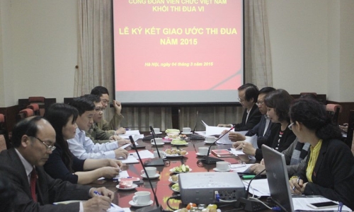 Khối thi đua VI: ký kết giao ước thi đua năm 2015