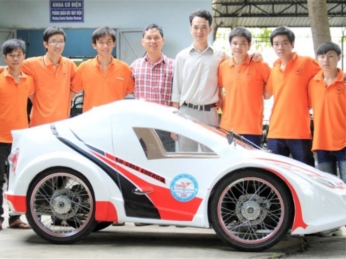 Thiết kế dự thi của sinh viên Đại học Lạc Hồng tại cuộc thi Shell Eco-marathon. (Ảnh: Đại học Lạc Hồng)