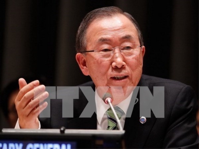 Tổng thư ký Liên hợp quốc Ban Ki-moon. (Nguồn: THX/TTXVN)