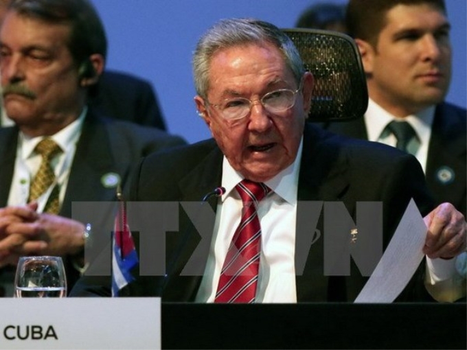 Chủ tịch Cuba Raul Castro tại Hội nghị. (Nguồn: AFP/TTXVN)