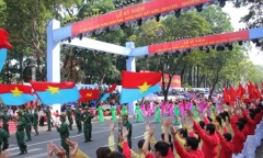 Tổng duyệt mittinh, diễu binh, diễu hành kỷ niệm 40 năm giải phóng miền Nam, thống nhất đất nước