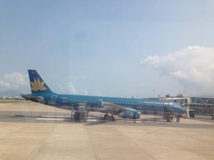 Máy bay củaVietnam Airlines. (Ảnh: Việt Hùng/Vietnam+)