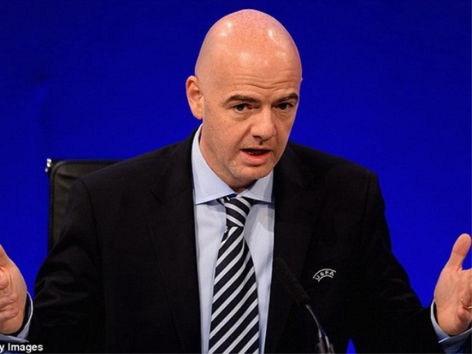 Tổng thư ký Liên đoàn bóng đá châu Âu (UEFA) Gianni Infantino. (Nguồn: Getty Images)