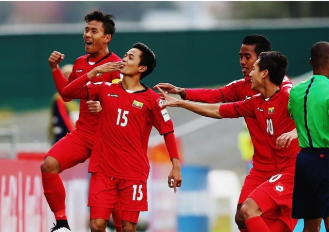 U20 Myanmar có bàn thắng từ sớm nhưng tiếc là để thua ngược. (Nguồn: Getty Images)