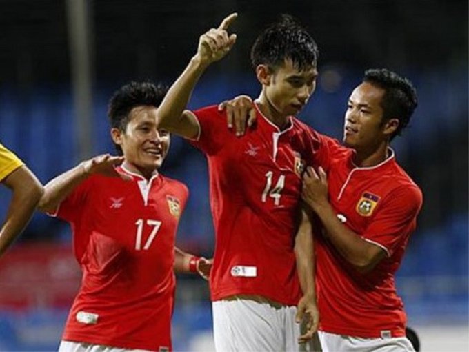 U23 Lào có chiến thắng đầu tiên tại SEA Games 2015. (Ảnh: Getty)