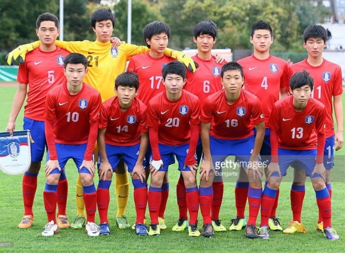 Các cầu thủ trẻ U15 Hàn Quốc. (Nguồn: Getty Images)