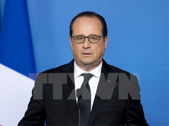 Tổng thống Pháp Francois Hollande. (Nguồn: AFP/TTXVN)