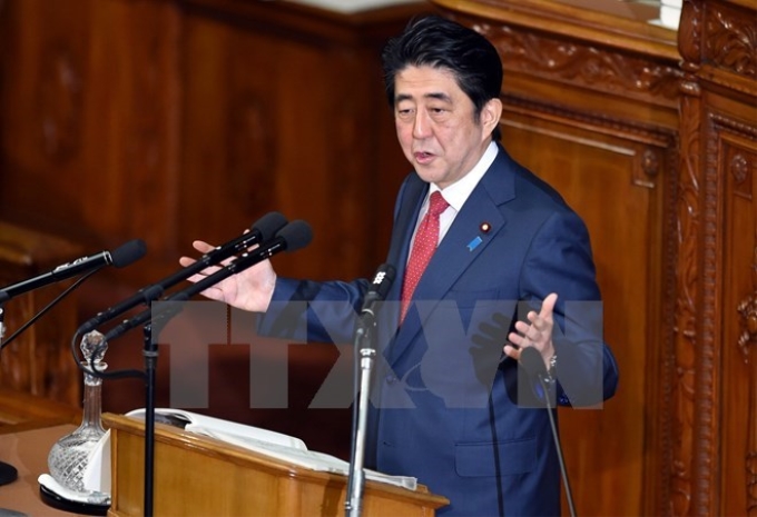 Thủ tướng Nhật Bản Shinzo Abe. (Nguồn: AFP/TTXVN)