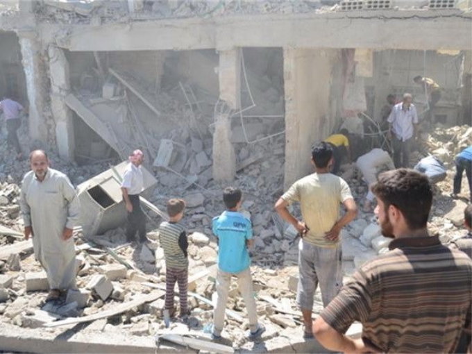 Thị trấn Zabadani tan hoang sau khi bị phe nổi dậy Syria chiếm giữ vào đầu năm 2012. (Nguồn: Getty Images)