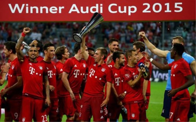 Bayern vô địch Audi Cup 2015 (Ảnh: Reuters)