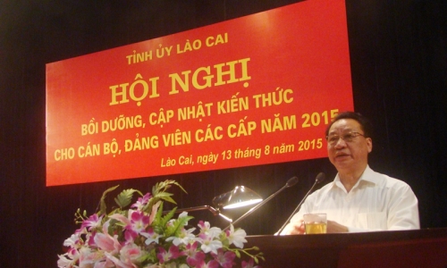 Lào Cai: bồi dưỡng, cập nhật kiến thức cho cán bộ, đảng viên các cấp
