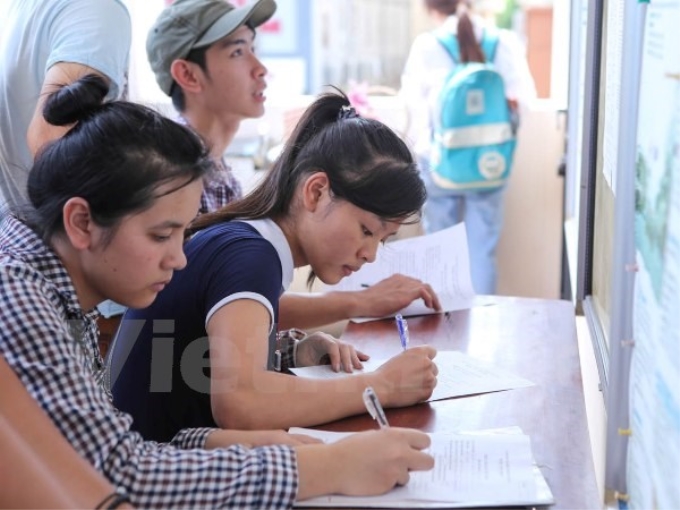 Thí sinh vẫn còn nhiều cơ hội trong kỳ tuyển sinh đại học năm nay. (Ảnh: Lê Minh Sơn/Vietnam+)