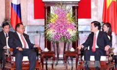 Chủ tịch nước Trương Tấn Sang tiếp Phó Chủ tịch Lào và Phó Thủ tướng Campuchia