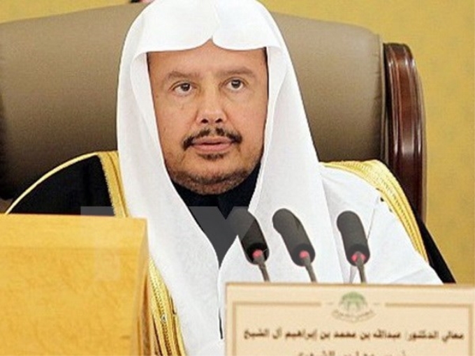 Chủ tịch Quốc hội Vương quốc Saudi Arabia, Ngài Abdullah Bin Mohammed Bin Ibrahim Al-Sheikh. (Ảnh: TTXVN)