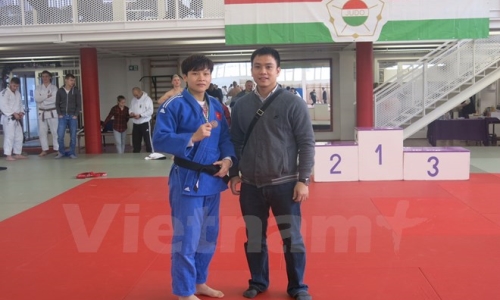 Vận động viên Việt Nam đoạt Huy chương Đồng Cup Judo Hungary