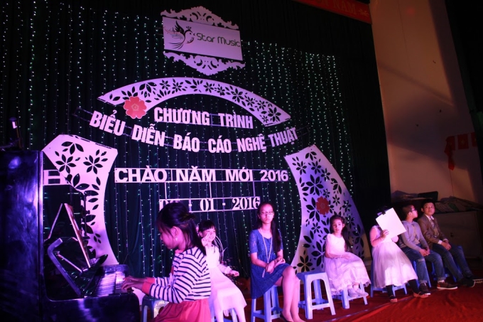 Một tiết mục biểu diễn đặc sắc của các em thiếu nhi tại Trung tâm Star Music (Ảnh: Diệu Linh)