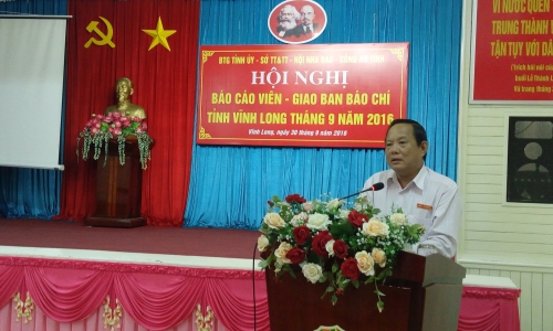 Vĩnh Long: Thí điểm kết hợp Hội nghị báo cáo viên và Giao ban báo chí