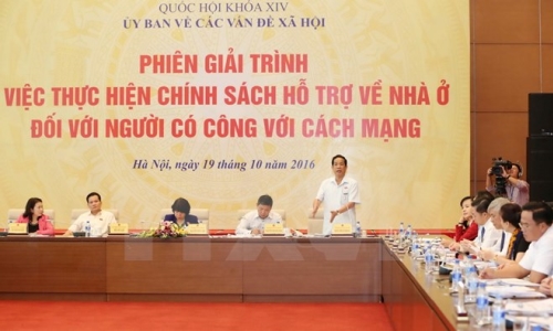 Giải trình việc thực hiện chính sách hỗ trợ nhà ở với người có công