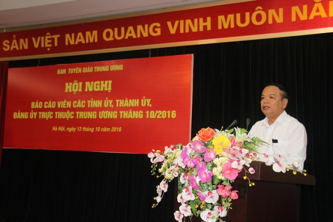 Đồng chí Mai Văn Ninh phát biểu kết luận Hội nghị