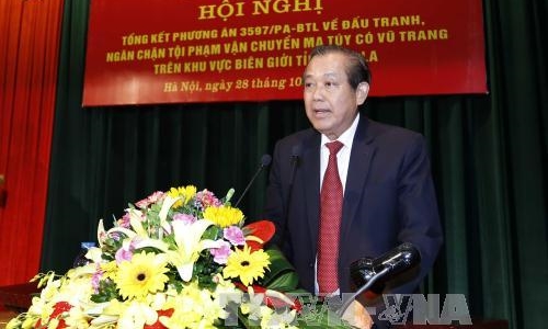 Phó Thủ tướng Trương Hòa Bình: Không để hình thành "lãnh địa" tập kết ma túy