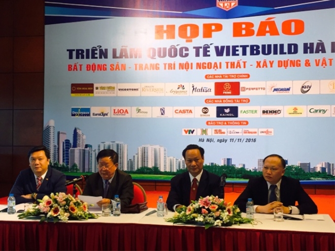 Họp báo Triển lãm quốc tế Vietbuild Hà Nội 2016 .