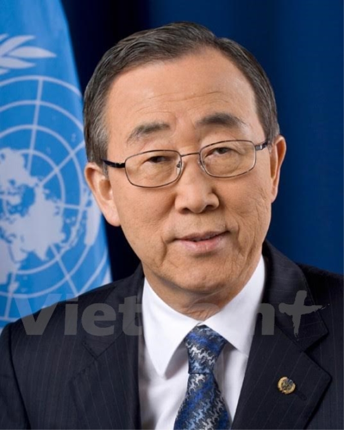 Tổng Thư ký Liên Hợp Quốc Ban Ki-moon. (Nguồn: AZERTAC)