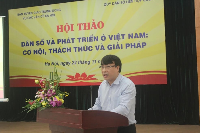 PGS.TS Nguyễn Quốc Trung phát biểu khai mạc Hội thảo