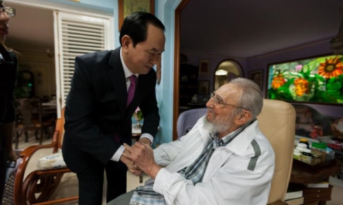 Chủ tịch nước Trần Đại Quang hội kiến lãnh tụ Cuba Fidel Castro