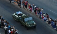 Cuba: Tiến hành lễ rước tro cốt của Lãnh tụ Cách mạng Fidel Castro