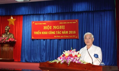 Bình Phước: Khẩn trương triển khai công tác năm 2016