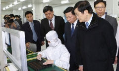 Chủ tịch nước Trương Tấn Sang thăm và làm việc tại tỉnh Bắc Ninh