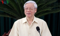 Tổng Bí thư Nguyễn Phú Trọng thăm và làm việc tại tỉnh Long An