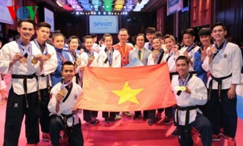 Hoa khôi Tuyết Vân giúp Taekwondo Việt Nam “gặt vàng” tại giải châu Á