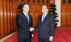 Tổng bí thư, Thủ tướng tiếp Bí thư Đảng ủy Khu tự trị dân tộc Choang Quảng Tây, Trung Quốc