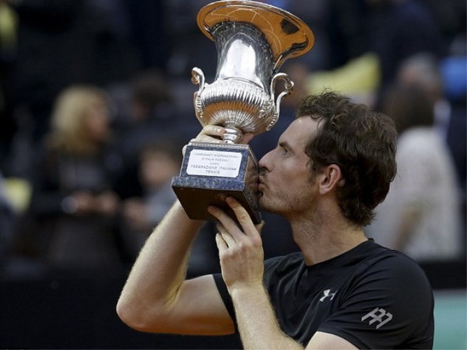 Murray đăng quang Rome Masters. (Nguồn: AP)