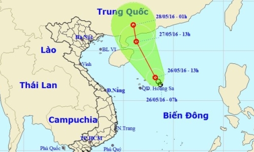 Áp thấp nhiệt đới suy yếu