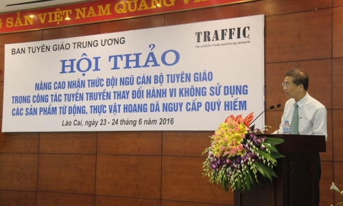 Đẩy mạnh công tác tuyên truyền thay đổi hành vi không sử dụng các sản phẩm từ động, thực vật hoang dã nguy cấp quý hiếm